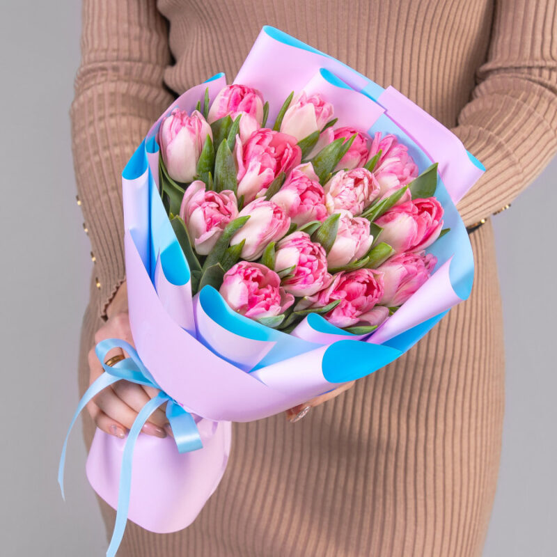 Розовые Пионовидные Тюльпаны